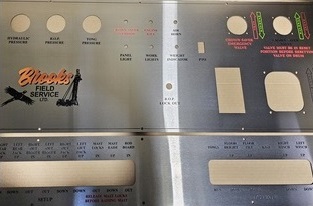 Acid Etched Control Panel