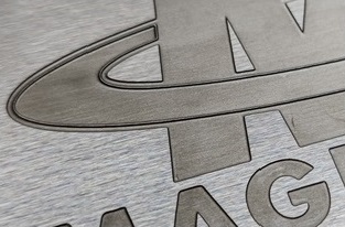 Acid Etched Logo on Stainless