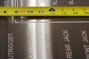 Engraved Labels on 2B Stainless